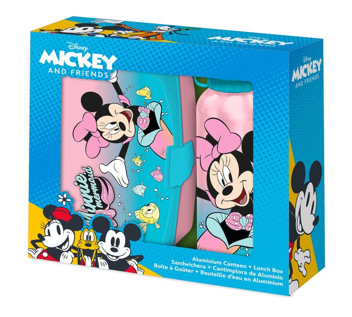 Botella aluminio 500ml y sandwichera Minnie Kids Licensing