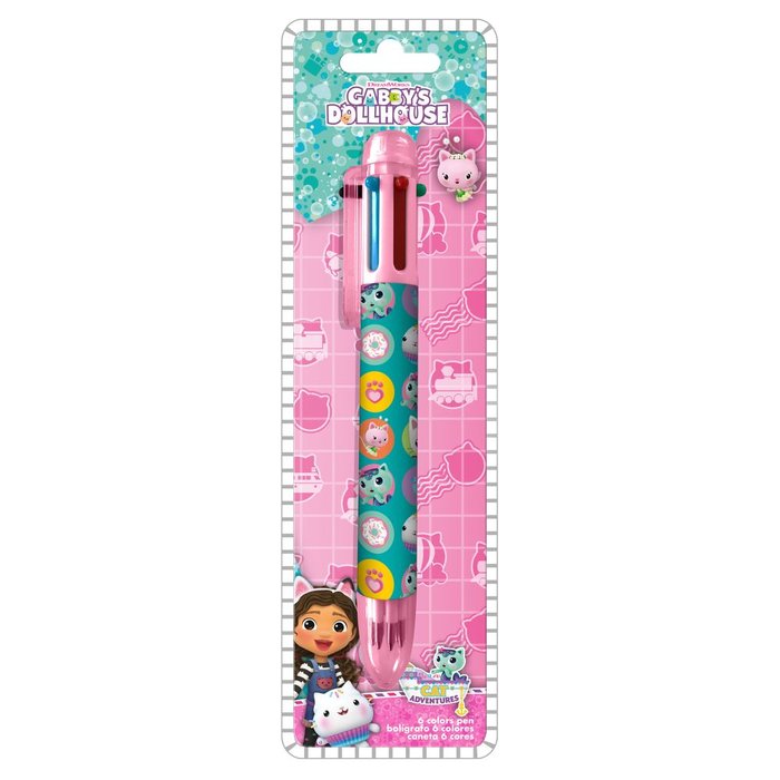 Boligrafo 6 Colores Gabbys Dollhouse Kids Licensing