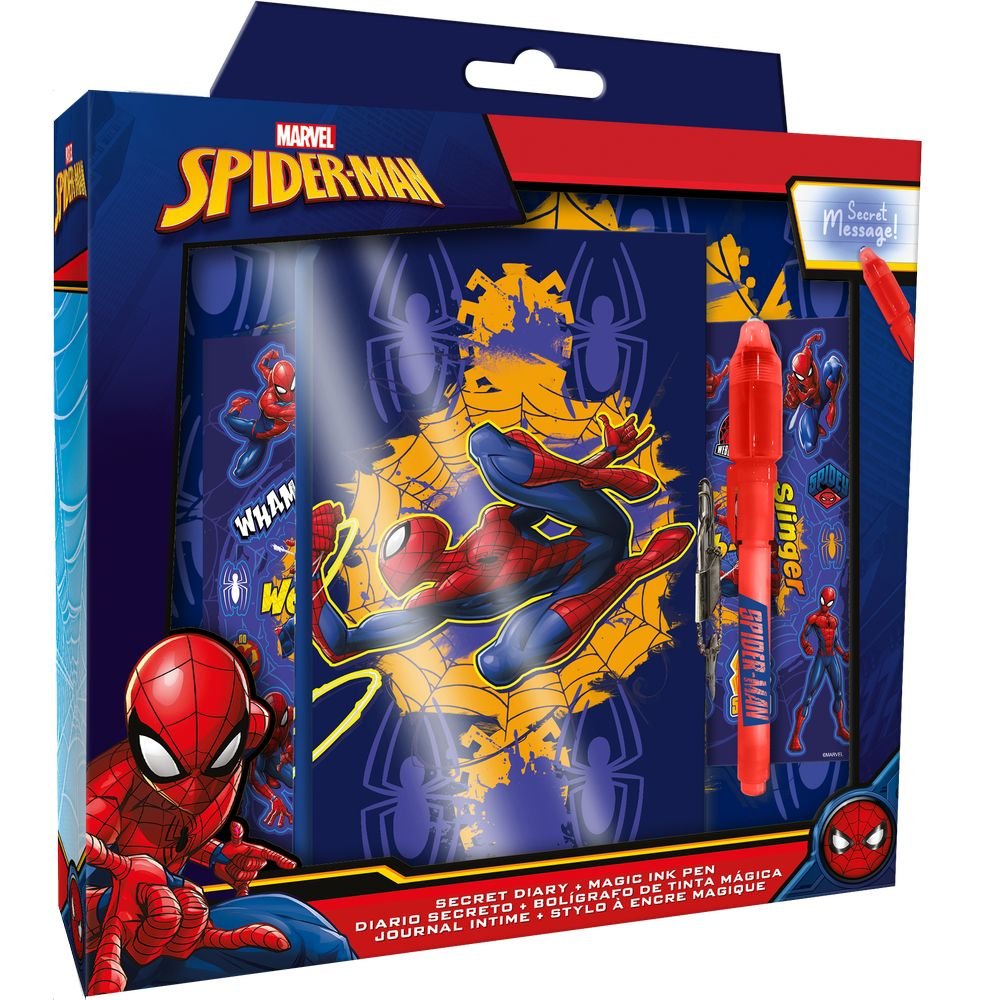 Diario con Bolígrafo Mágico Spiderman Marca Kids Licensing Imagen principal del producto
