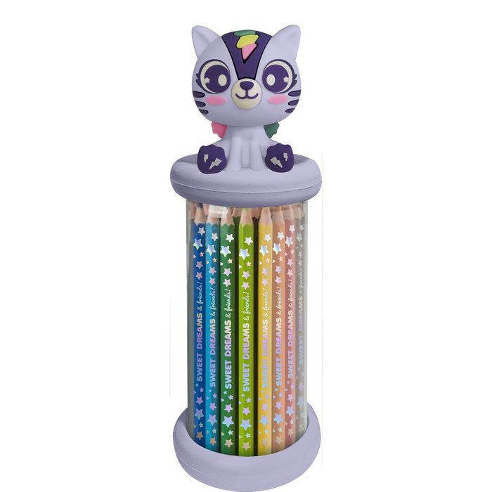 Expositor 12 Lapiceros con Lápices Color Tapa 3D Sweet Dreams Kids Licensing Imagen principal del producto