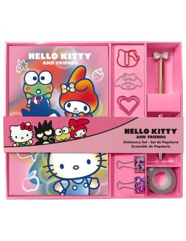 SET CUADERNO Y ACCESORIOS HELLO KITTY & FRIENDS | KIDS LICENSING | 1 UNIDAD | 8435507886949 Imagen principal del producto