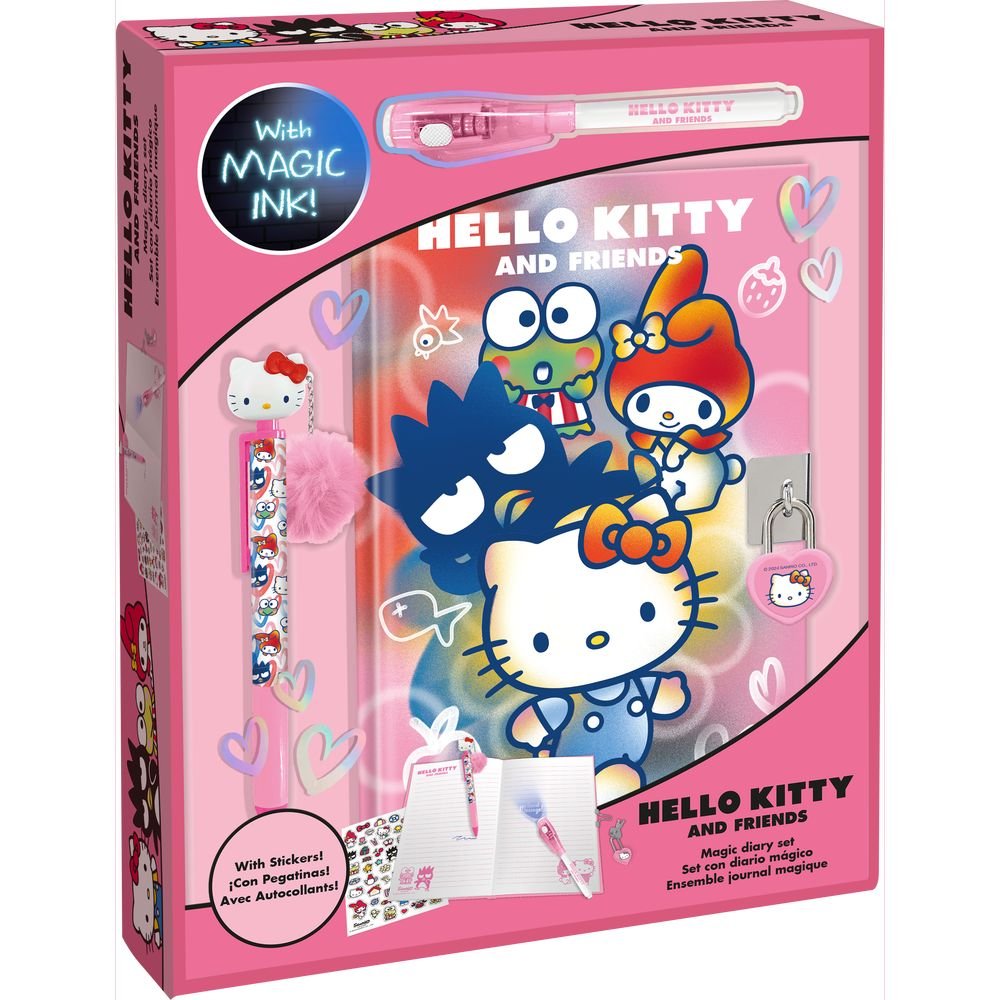 Diario con Bolígrafo Mágico y Bolígrafo con Topper Hello Kit Kids Licensing