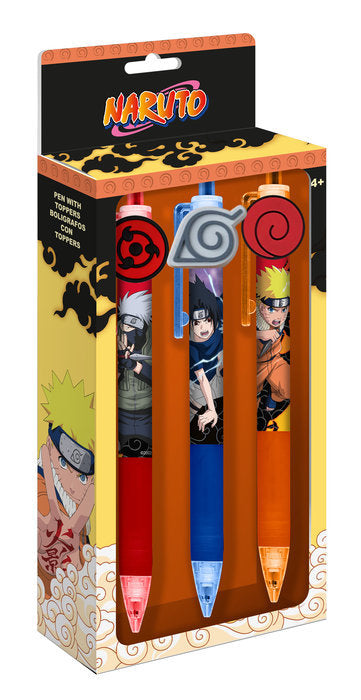 SET 3 BOLIGRAFOS NARUTO | KIDS LICENSING | ENVASE 12 UDS. UNIDAD | 8435507887670 Imagen principal del producto