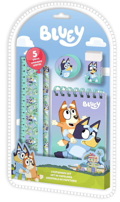 SET DE PAPELERIA 5PCS BLUEY | KIDS LICENSING | 1 UNIDAD | 8435507889421 Imagen principal del producto