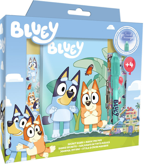 DIARIO CON BOLIGRAFO MAGICO BLUEY | 1 UNIDADES | (KIDS LICENSING)