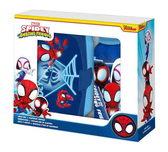 SET BOTELLA Y SANDWICHERA SPIDEY | KIDS LICENSING | 1 UNIDAD | 8435507889759 Imagen principal del producto