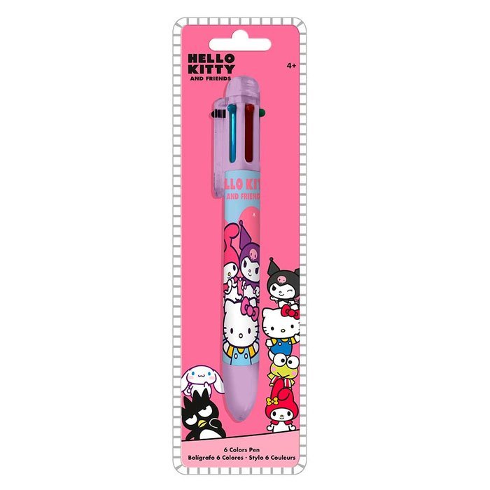 Bolígrafo 6 Colores Hello Kitty & Friends KIDS LICENSING