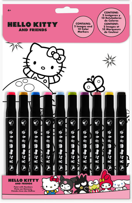 PINTA CON NUMEROS HELLO KITTY & FRIENDS | KIDS LICENSING | 1 UNIDAD | 8435507891479