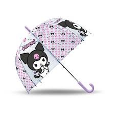 PARAGUAS TRANSPARENTE CAMPANA 46CM KUROMI | KIDS LICENSING | 1 UNIDAD | 8435507891752 Imagen principal del producto