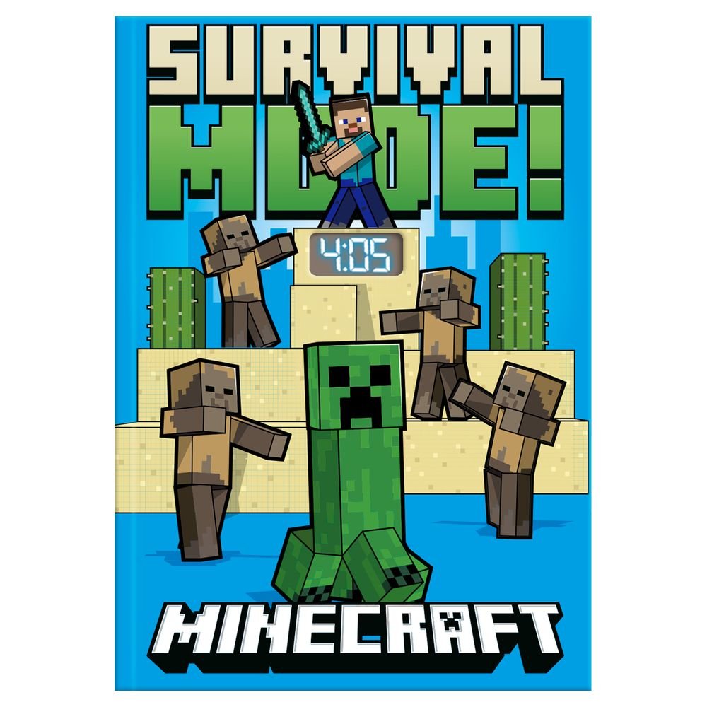 Cuaderno con Reloj LCD Minecraft Marca Kids Licensing Imagen principal del producto