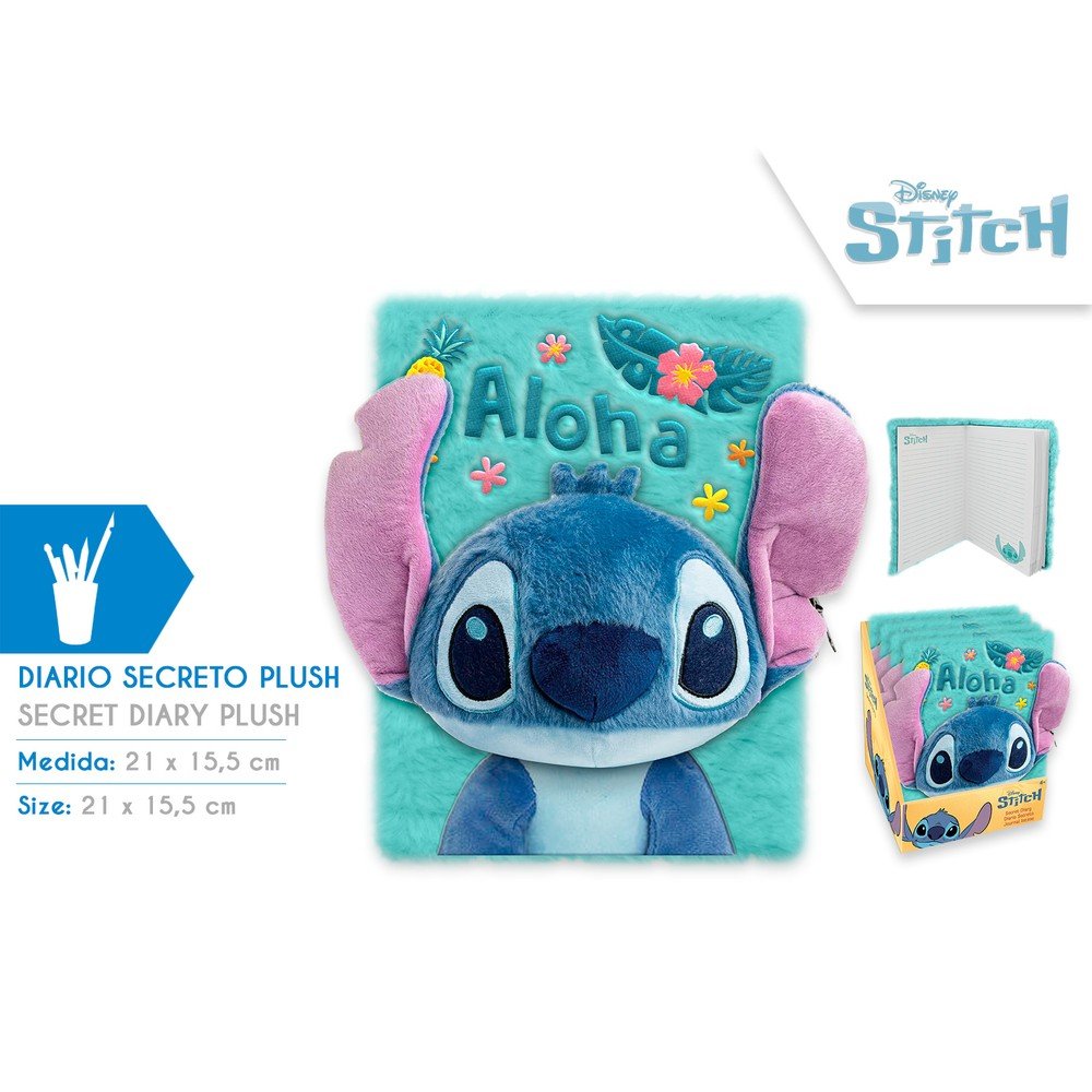 Libreta A5 3D Plush Stitch KIDS LICENSING Imagen principal del producto