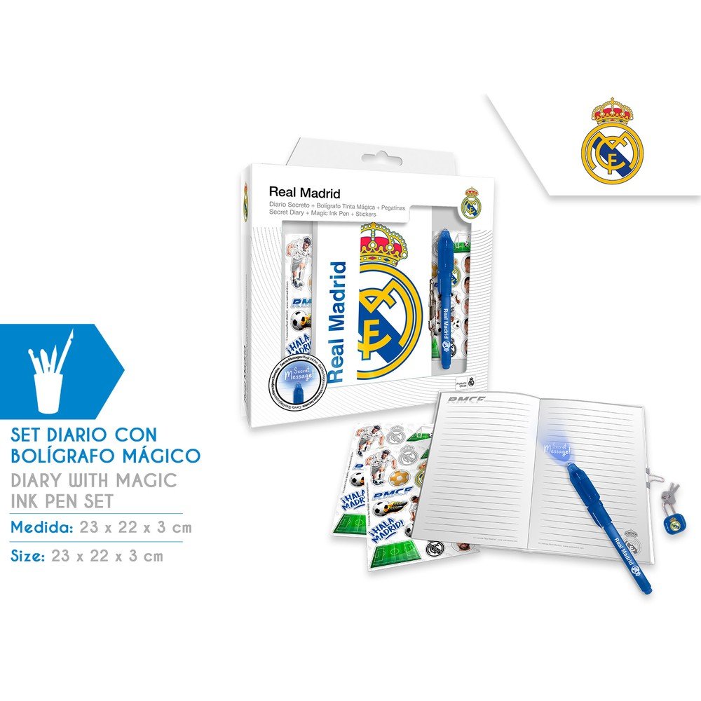 Diario con Bolígrafo Mágico Real Madrid Kids Licensing Imagen principal del producto