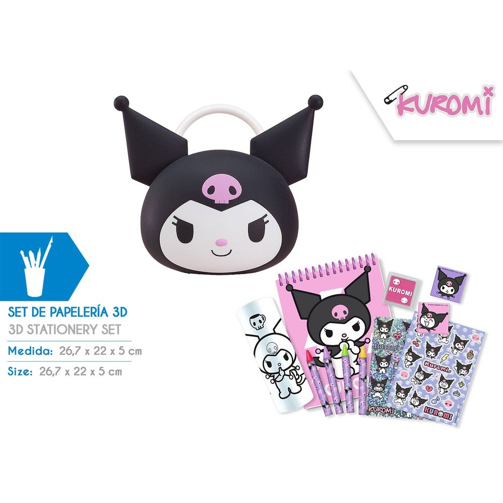 Maletín 3D con Papelería Kuromi KIDS LICENSING Imagen principal del producto