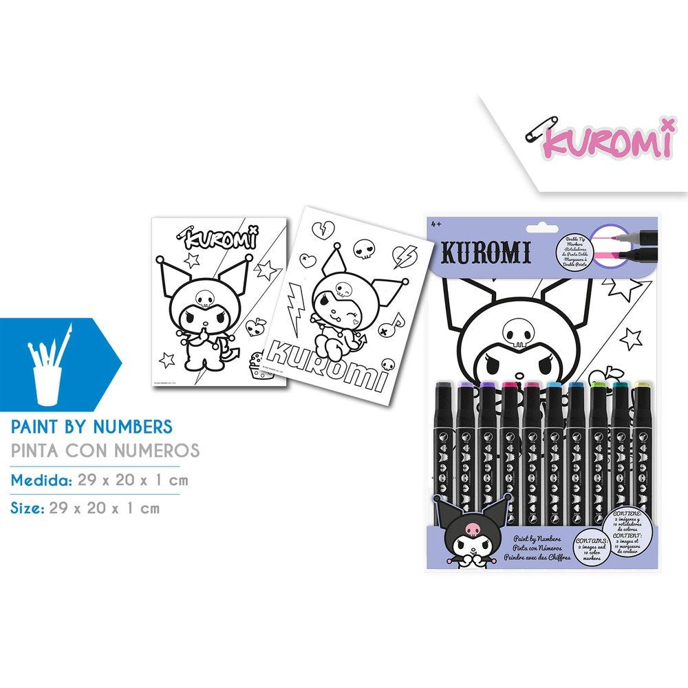 PINTA CON NUMEROS KUROMI | KIDS LICENSING | 1 UNIDAD | 8435507893671 Imagen principal del producto