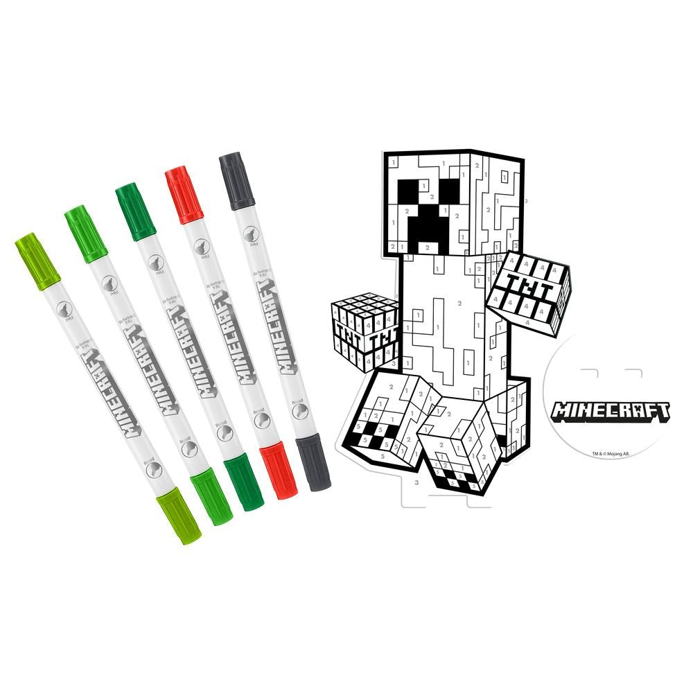 Pinta Tu Figura 2D Minecraft KIDS Licensing Pack 1 Imagen principal del producto