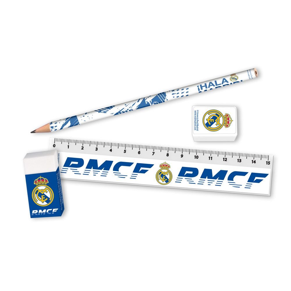 Set de papelería Real Madrid en estuche