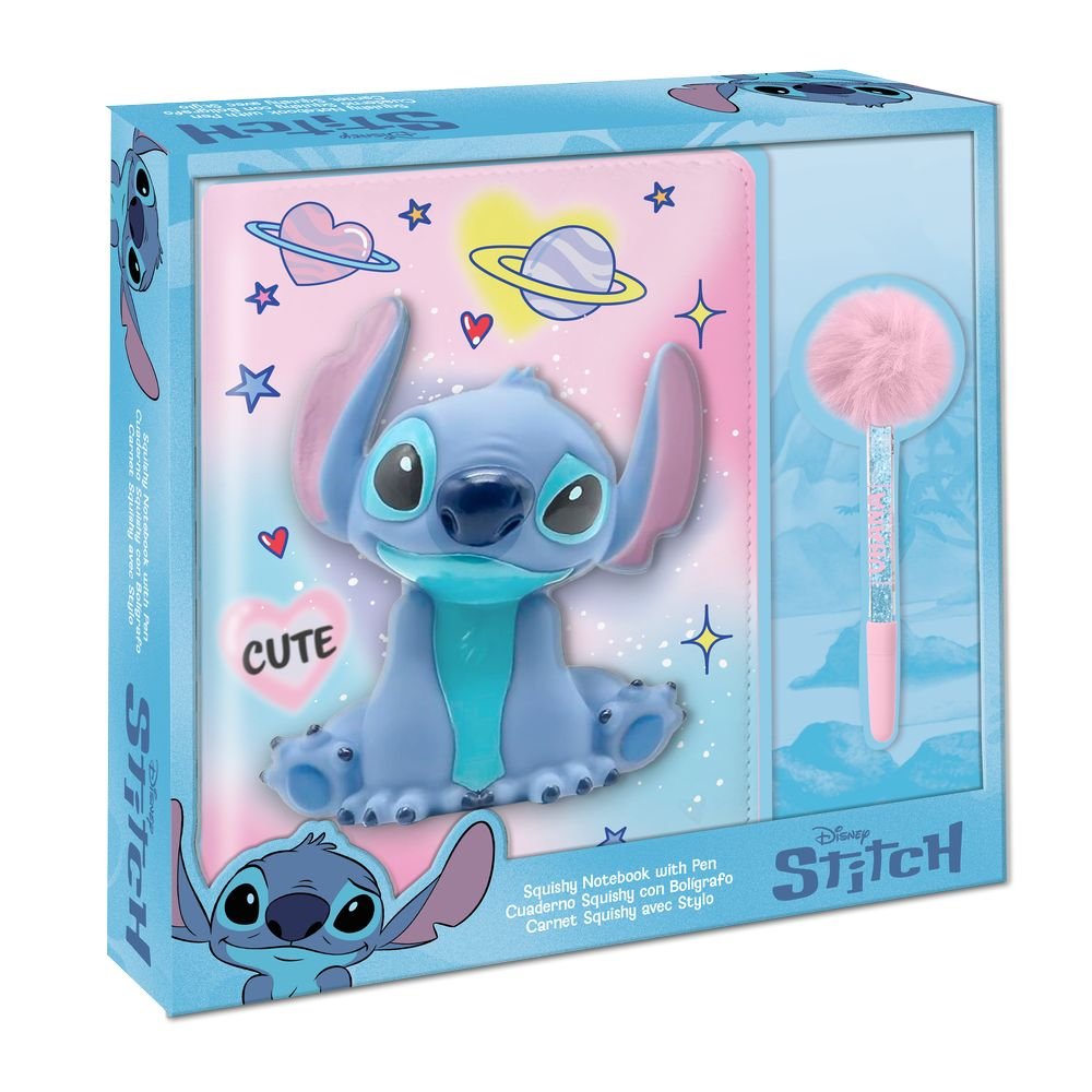 Libreta Squshy con Boligrafo Pom Pom Stitch Kids Licensing Imagen principal del producto