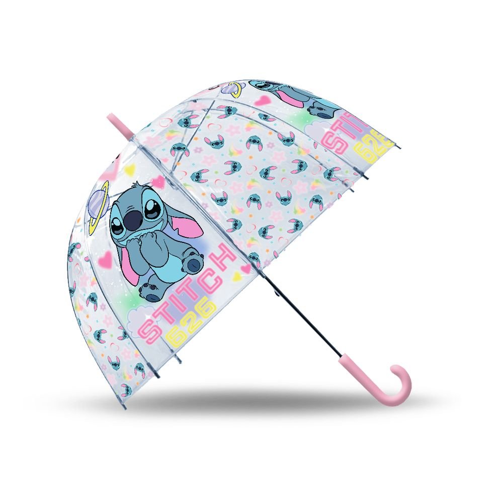 Paraguas Transparente Campana 46 cm Stitch Kids Licensing