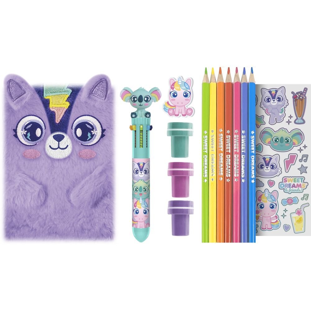 Cuaderno de Peluche con Papelería Sweet Dreams Kids Licensing Imagen principal del producto