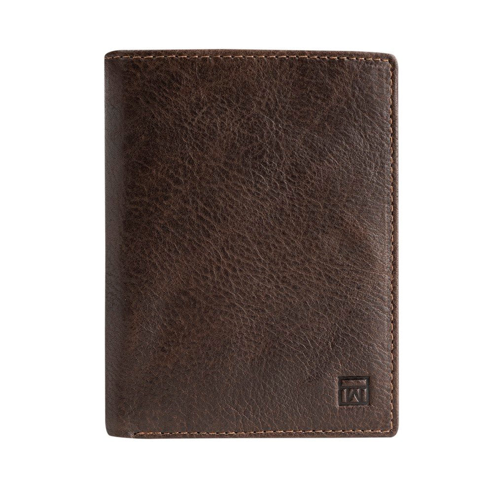Billetero Wash Leather marrón vertical Matties