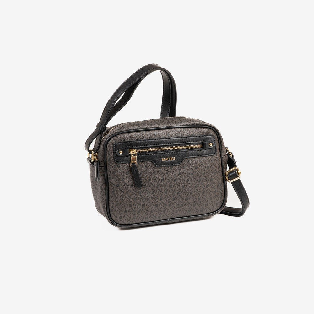BOLSO BANDOLERA CON BOLSILLO DELANTERIO NEGRO SERIE SELVA | MATTIES | 1 UNIDAD | 8435547237183 Imagen principal del producto