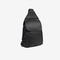 MOCHILA MUJER CON SOLAPA NEGRO CLASSIC | MATTIES