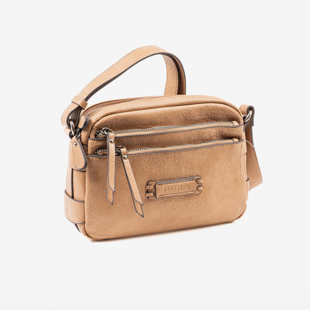 BOLSO BANDOLERA BEIG-V SERIE CLASSIC, 24X17X8 CM | MATTIES | 1 UNIDAD | 8435547239514 Imagen principal del producto