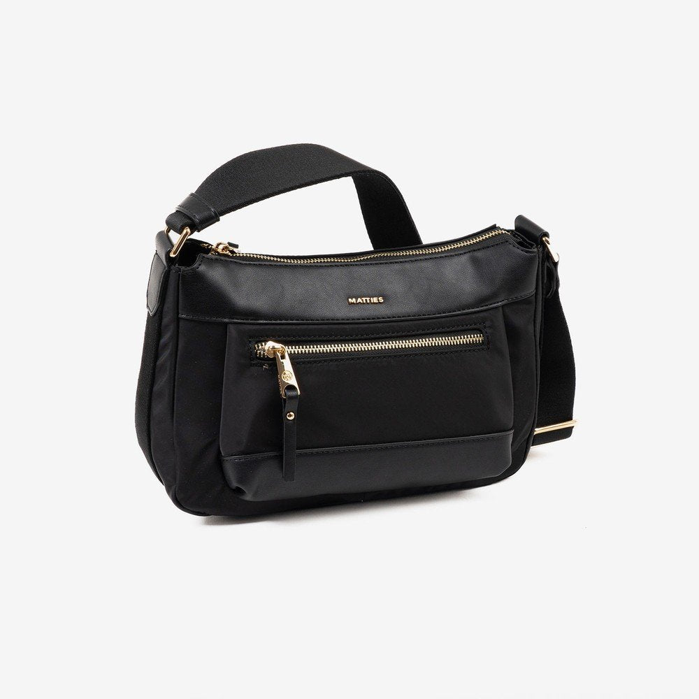 BOLSO BANDOLERA MUJER NEGRO BERJA 27X18X10CM | MATTIES | 1 UNIDAD | 8435547241296 Imagen principal del producto