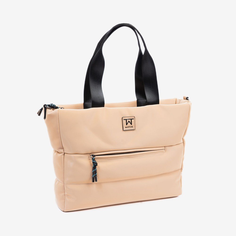 BOLSO SHOPPER CERRADO CON CREMALLERA MIDNIGHT CAMEL 36X27CM | MATTIES | 1 UNIDAD | 8435547243207 Imagen principal del producto