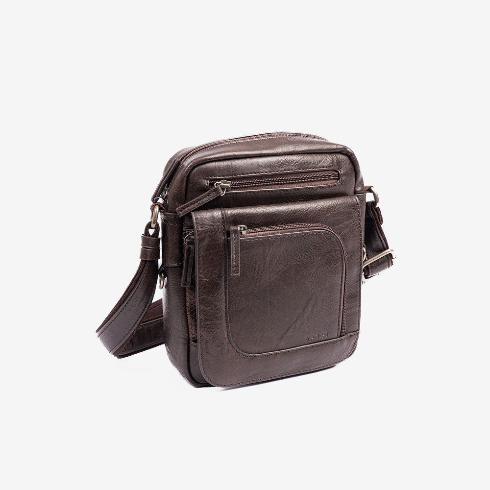 Bolso bandolera para hombre classic sport marrón MATTIES 19x23cm