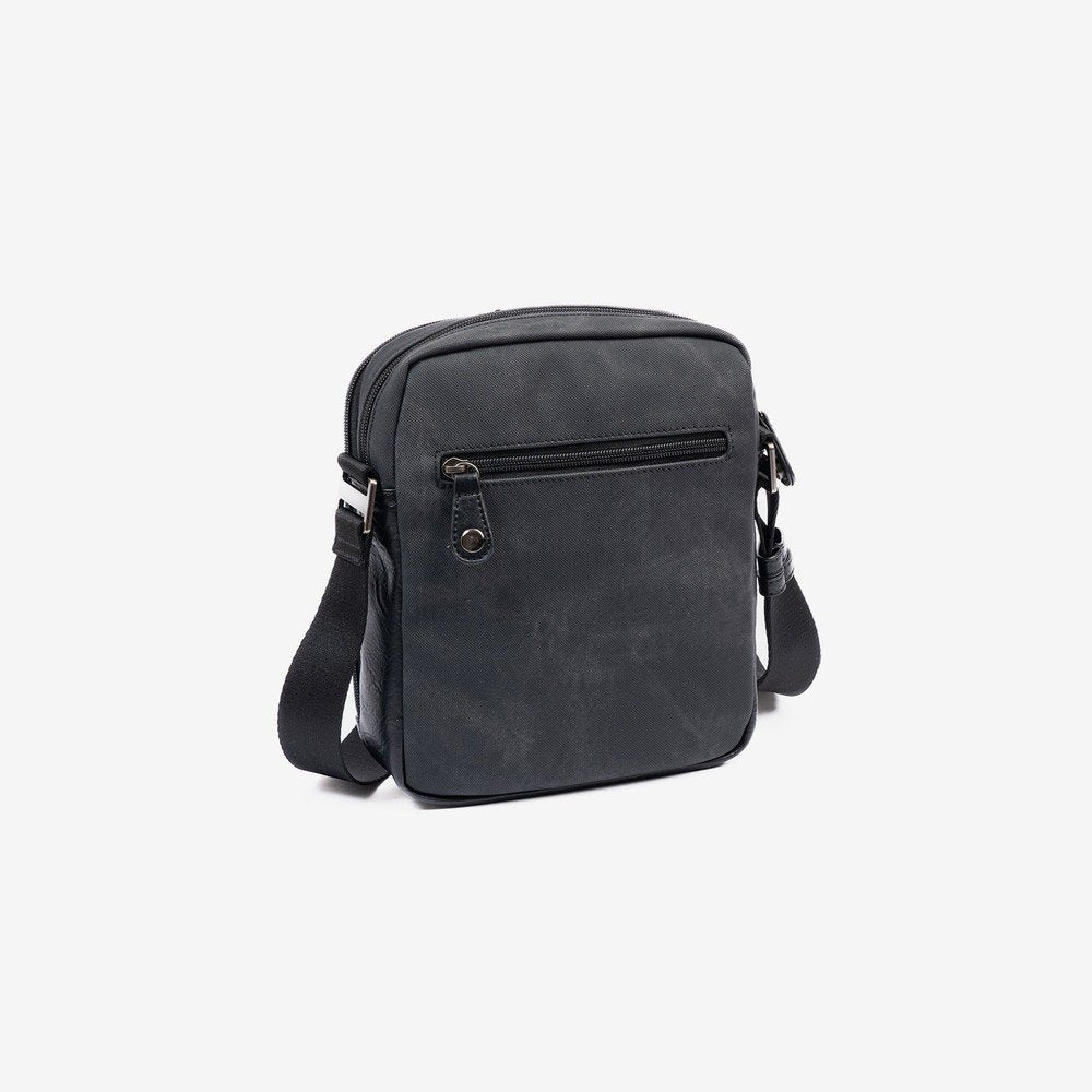 Bolso bandolera para hombre Matties negro 19x24cm