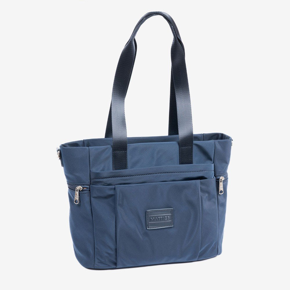 BOLSO SHOPPER CERRADO CON CREMALLERA JENNA AZUL 33X26,5CM | MATTIES | 1 UNIDAD | 8435547244471 Imagen principal del producto