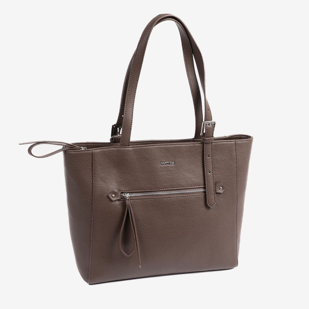 BOLSO SHOPPER CERRADO CON CREMALLERA EBONY CAFE 32X27CM | MATTIES | 1 UNIDAD | 8435547245010 Imagen principal del producto