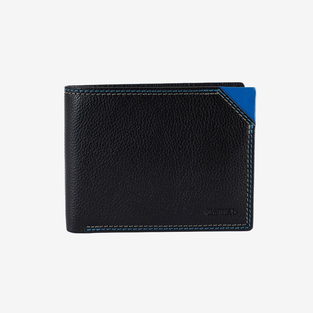 Cartera Hombre Horizontal Monedero Negro Hudson MATTIES Imagen principal del producto