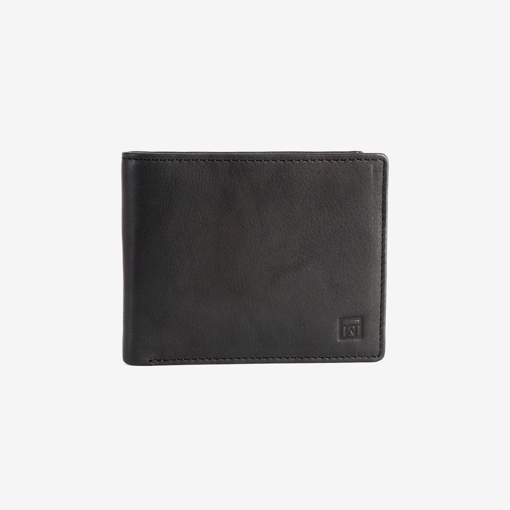 Cartera Hombre Horizontal Monedero Negro New Antic Marca Matties Imagen principal del producto