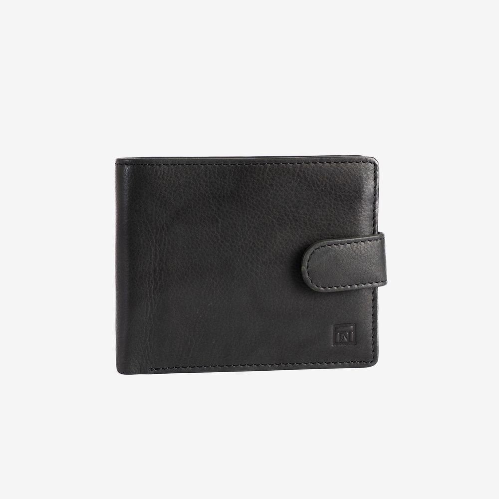 Cartera Hombre Horizontal Broche Negro New Antic MATTIES Imagen principal del producto