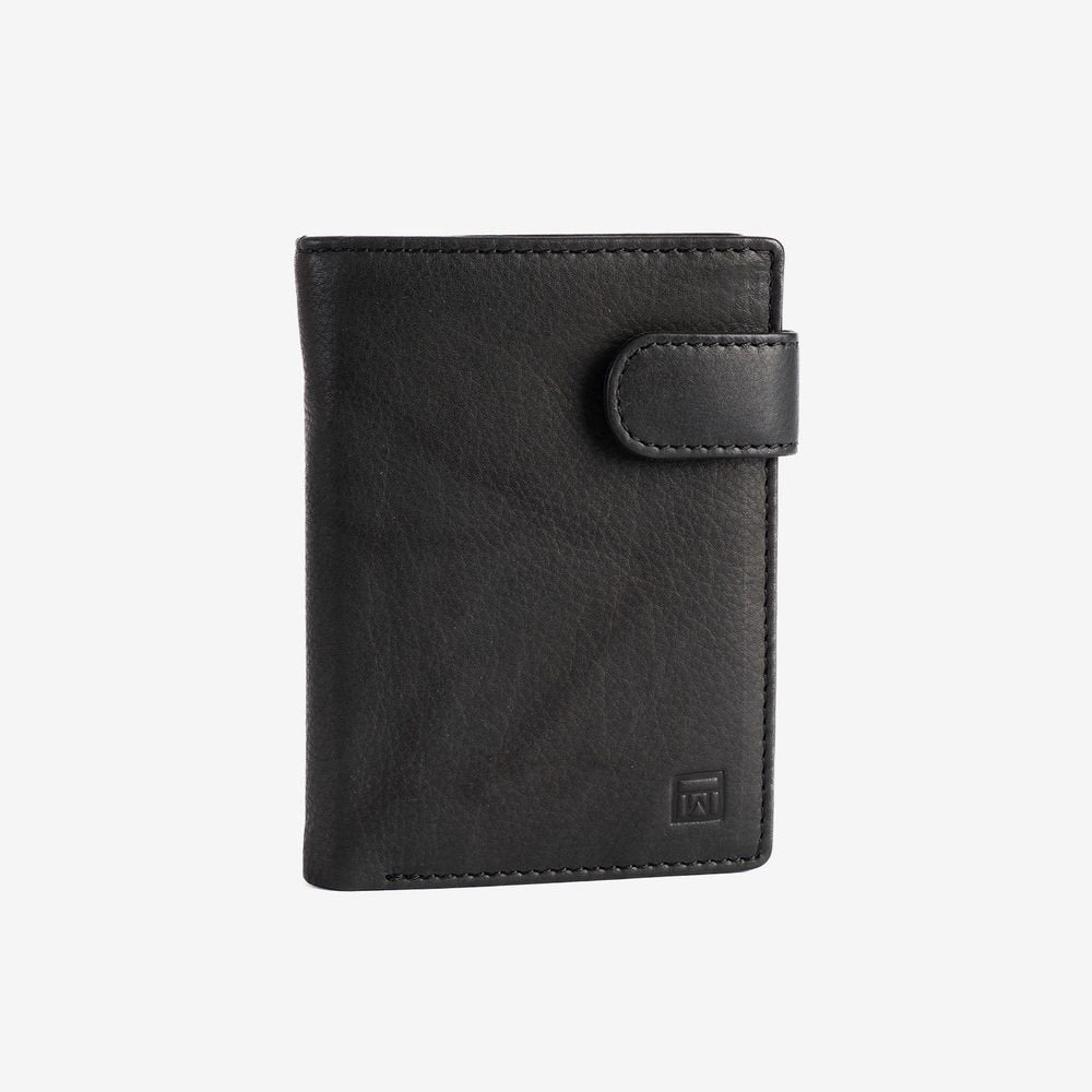 Cartera Vertical Broche Monedero Negro New Antic MATTIES 9x12cm