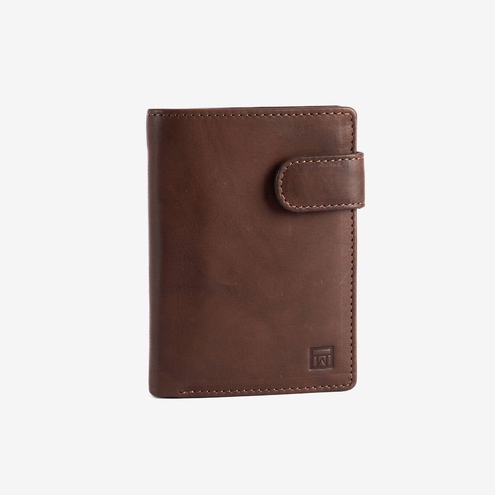Cartera vertical broche monedero marrón New Antic MATTIES Imagen principal del producto
