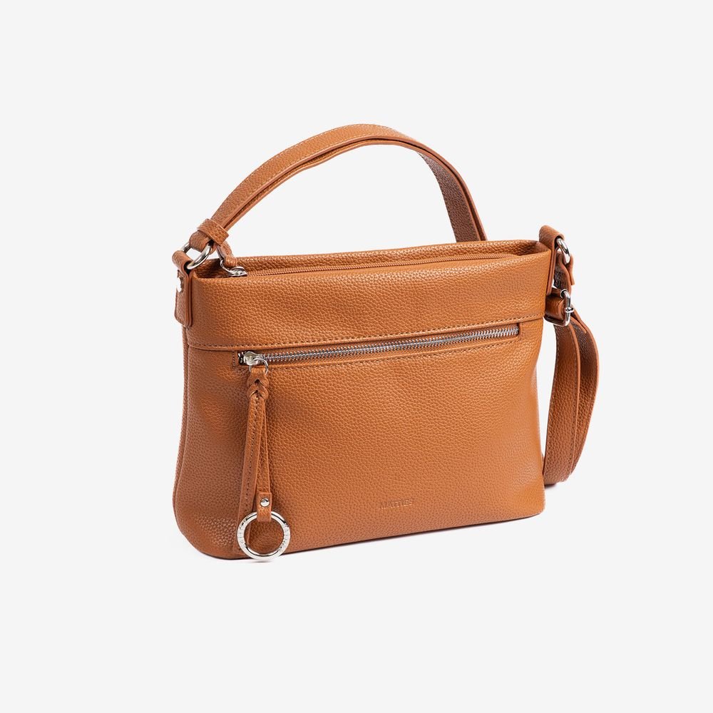 Bolso bandolera plano mujer camel Elara MATTIES Imagen principal del producto