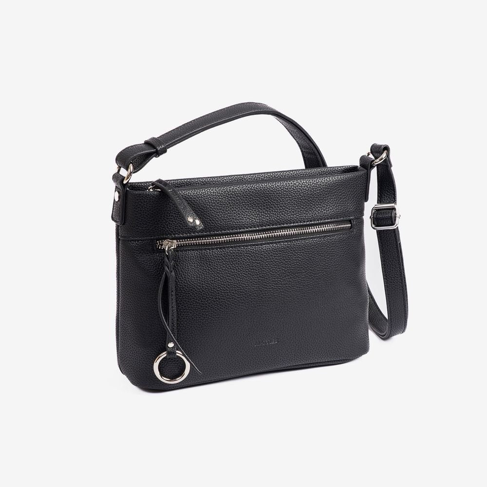 Bolso bandolera plano mujer negro Elara MATTIES Imagen principal del producto
