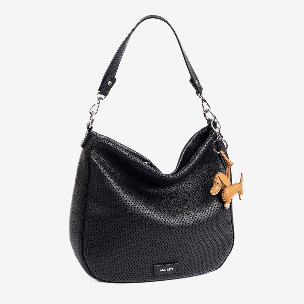 Bolso de Hombro Cuadrado Calado Mujer Negro Teckel MATTIES Imagen principal del producto