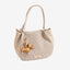 Bolso de Hombro Redondo Calado Mujer Beige Teckel MATTIES
