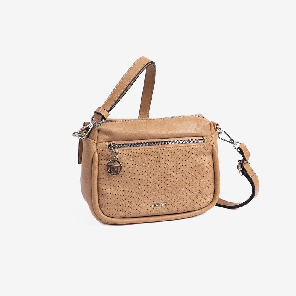Bolso bandolera rectangular mujer camel Mellow Matties