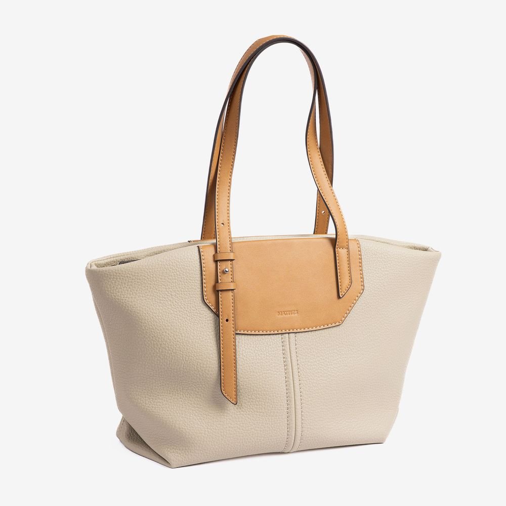 Bolso de Hombro Shopper Mujer Beige Robbie MATTIES Imagen principal del producto