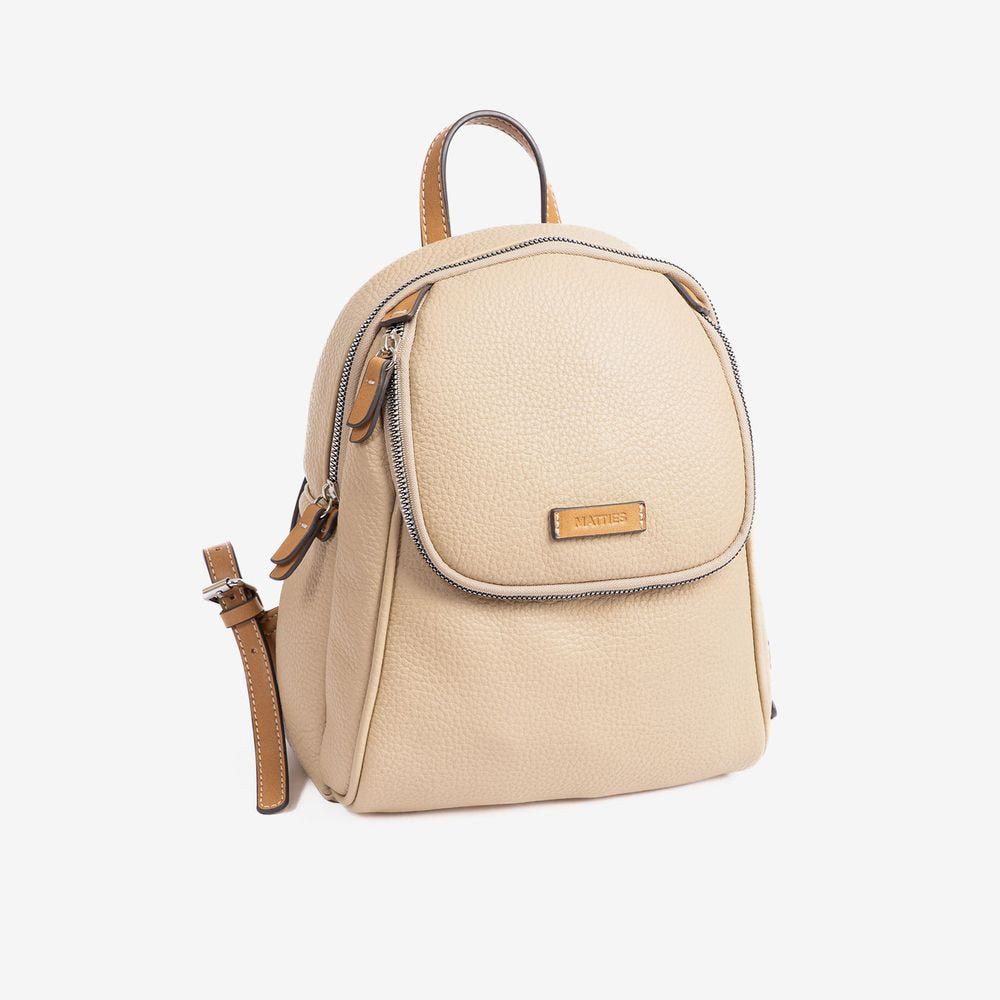Mochila con Bolsillo Mujer Beige Moon MATTIES