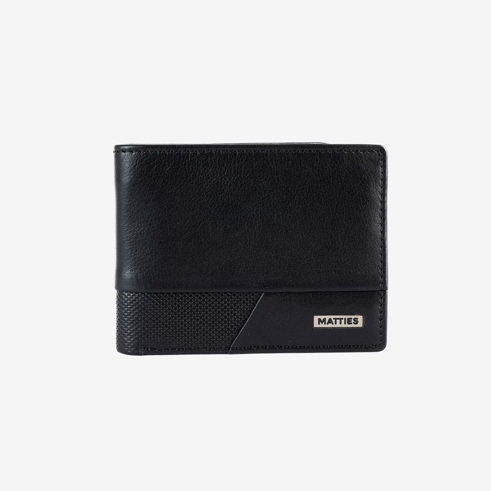 Cartera Hombre Horizontal Negro Roots