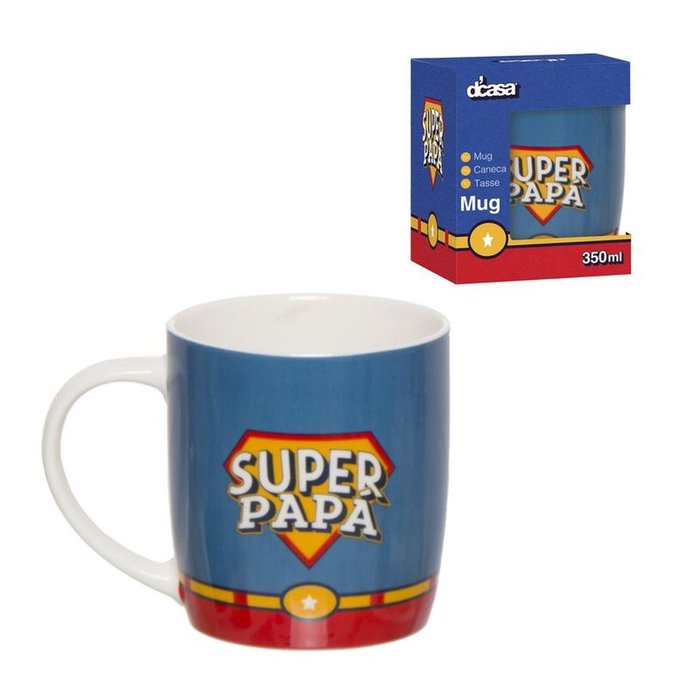 TAZA 350ML SUPER PAPA | DCASA | 1 UNIDAD | 8435551171466
