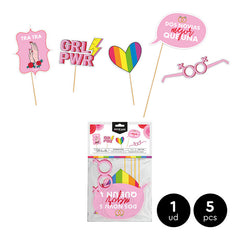 SET ACCESORIOS PARA PHOTOCALL GIRL POWER CARTON 5 UDS | AMBER MOOD OH YEAH | 1 UNIDAD | 8435557711413