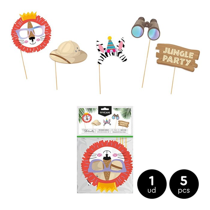 SET 5 ACCESORIOS PHOTOCALL THE MAGIC JUNGLE CARTON | AMBER MOOD OH YEAH | 1 UNIDAD | 8435557711826