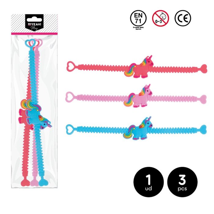 SURTIDO JUGUETES PARA PIÑATA MIX PULSERAS UNICORNIOS | AMBER MOOD OH YEAH | 1 UNIDAD | 28435557713718 Imagen principal del producto